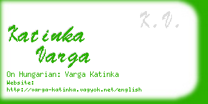 katinka varga business card